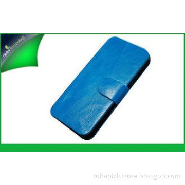 Blue Smart Apple Iphone Leather Cases ,  Flip PU Leather Ip
